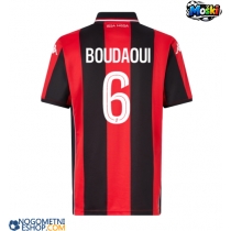 Moški Nogometni dresi OGC Nice Hicham Boudaoui #6 Domači 2025-26 Kratek Rokav